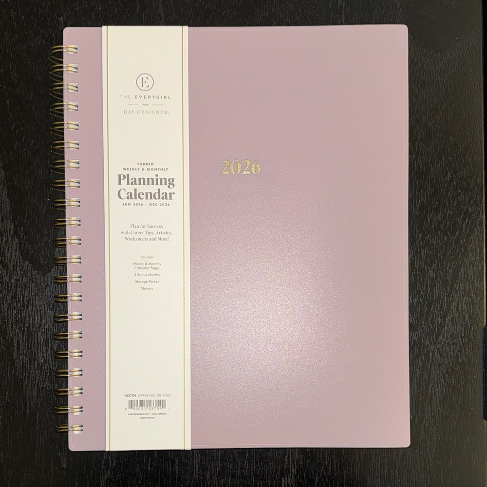 The Everygirl 2026 Lavender Planning Calendar